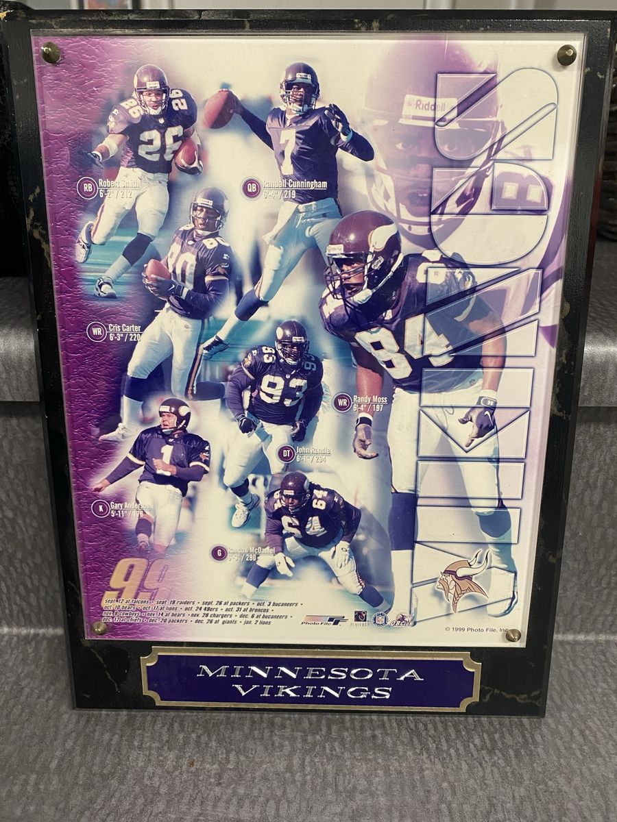 Minnesota Vikings wooden plaque