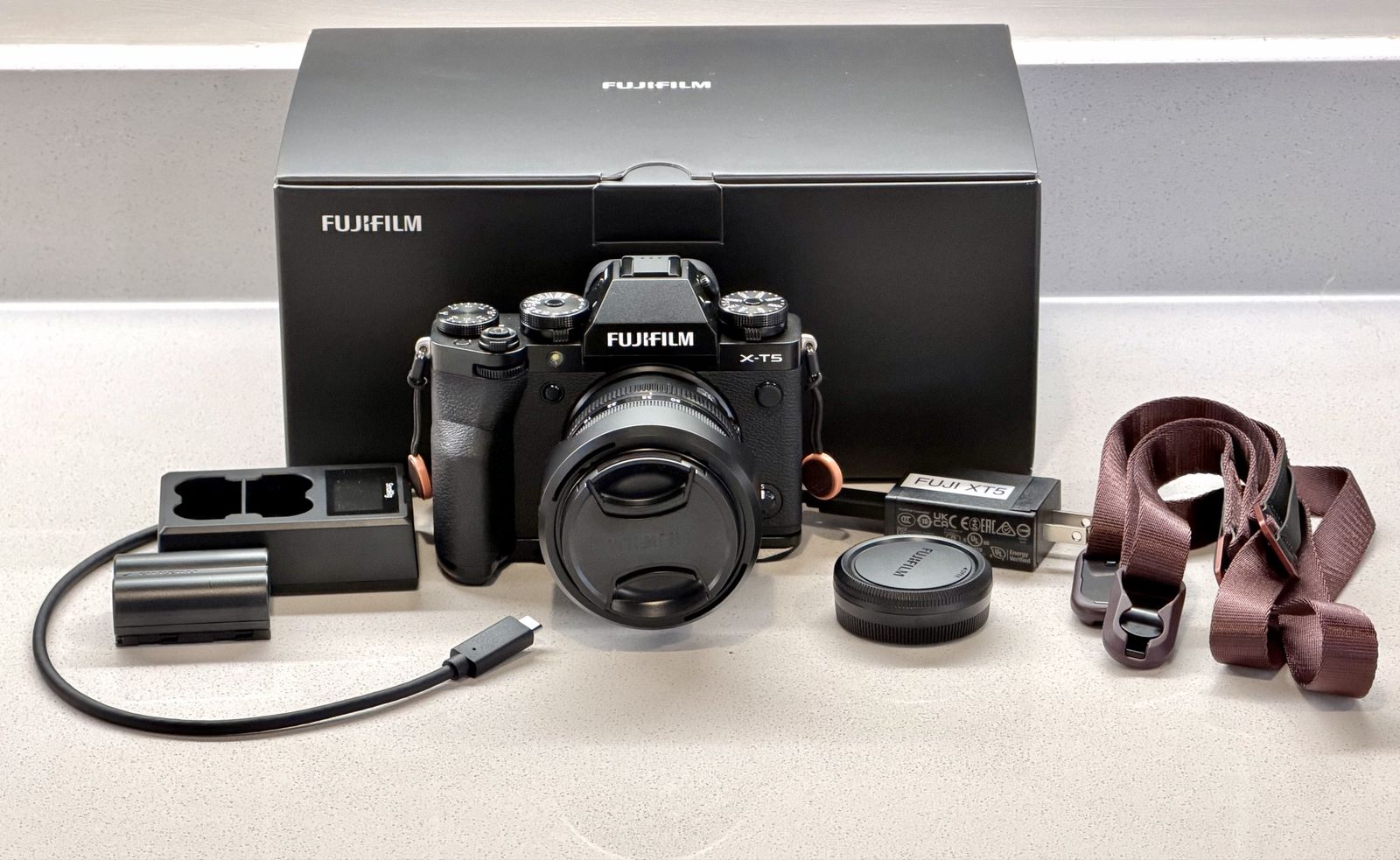 Fujifilm X-T5 Mirrorless Camera with XF 16-50mm f/2.8-4.8 R LM WR Lens (Many Extras)