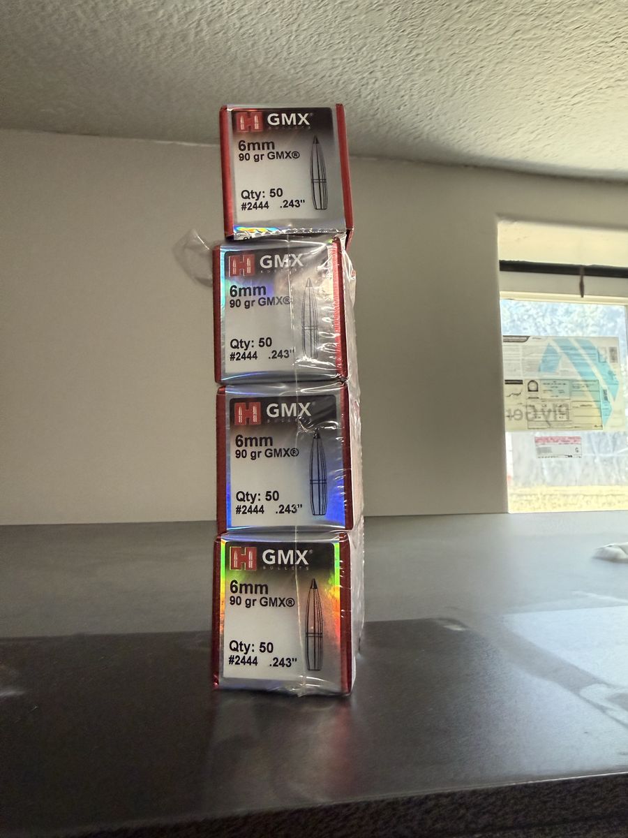 Hornady 6mm 90gr gmx bullets