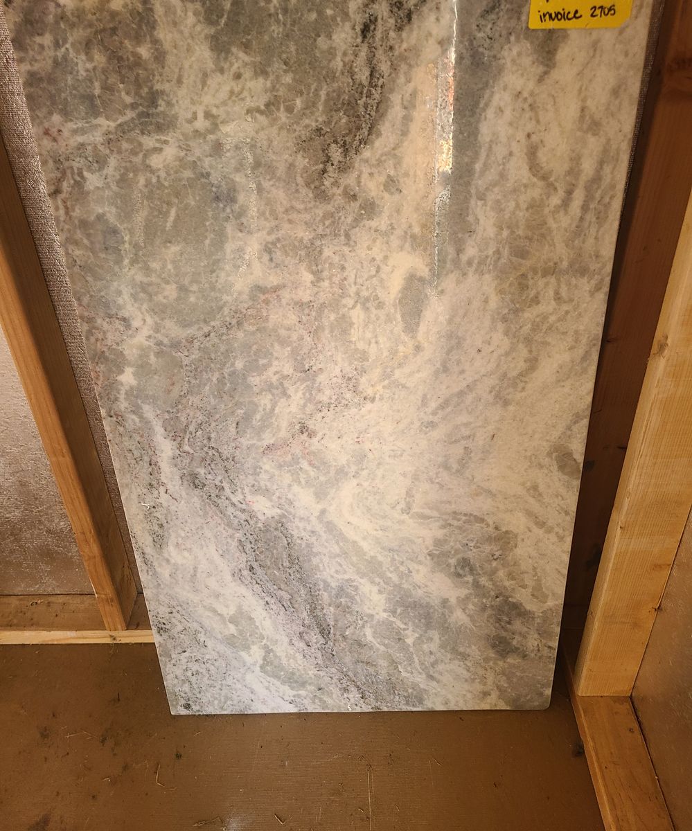Granite/Quartzite Slab – Heavy, Polished, Unique Veining