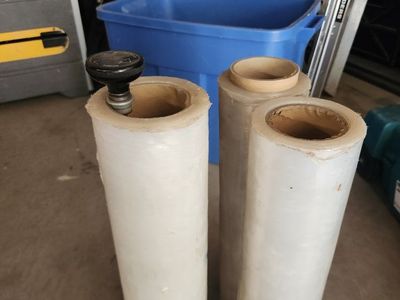 Moving/Packing Plastic Stretch Wrap Rolls with Dispenser Handle - 3 Pack