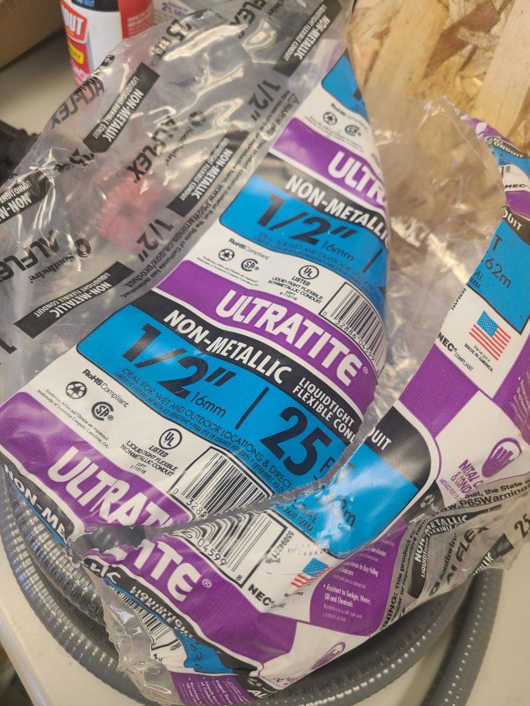 20' liquid tight electrical flex conduit