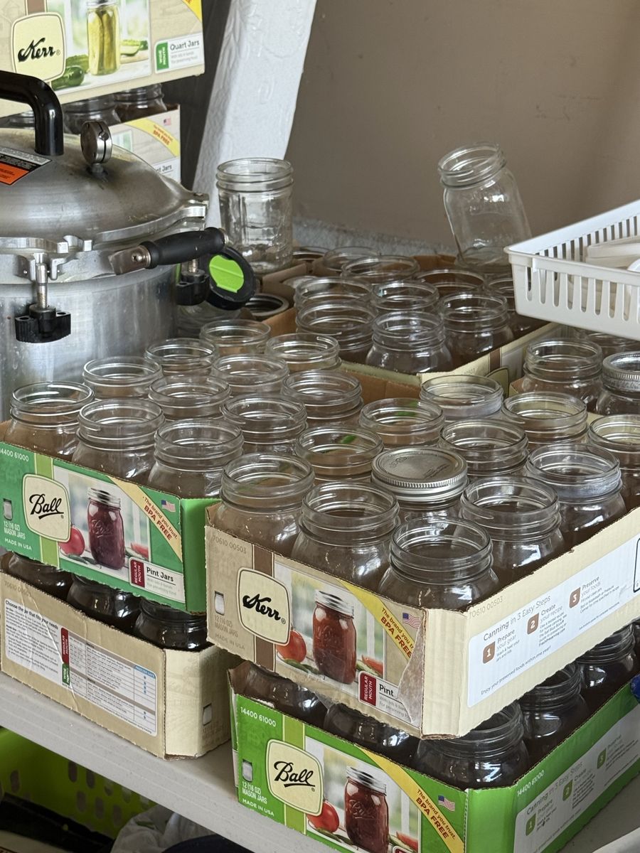 Ball and Kerr Glass Pint Mason Jars 