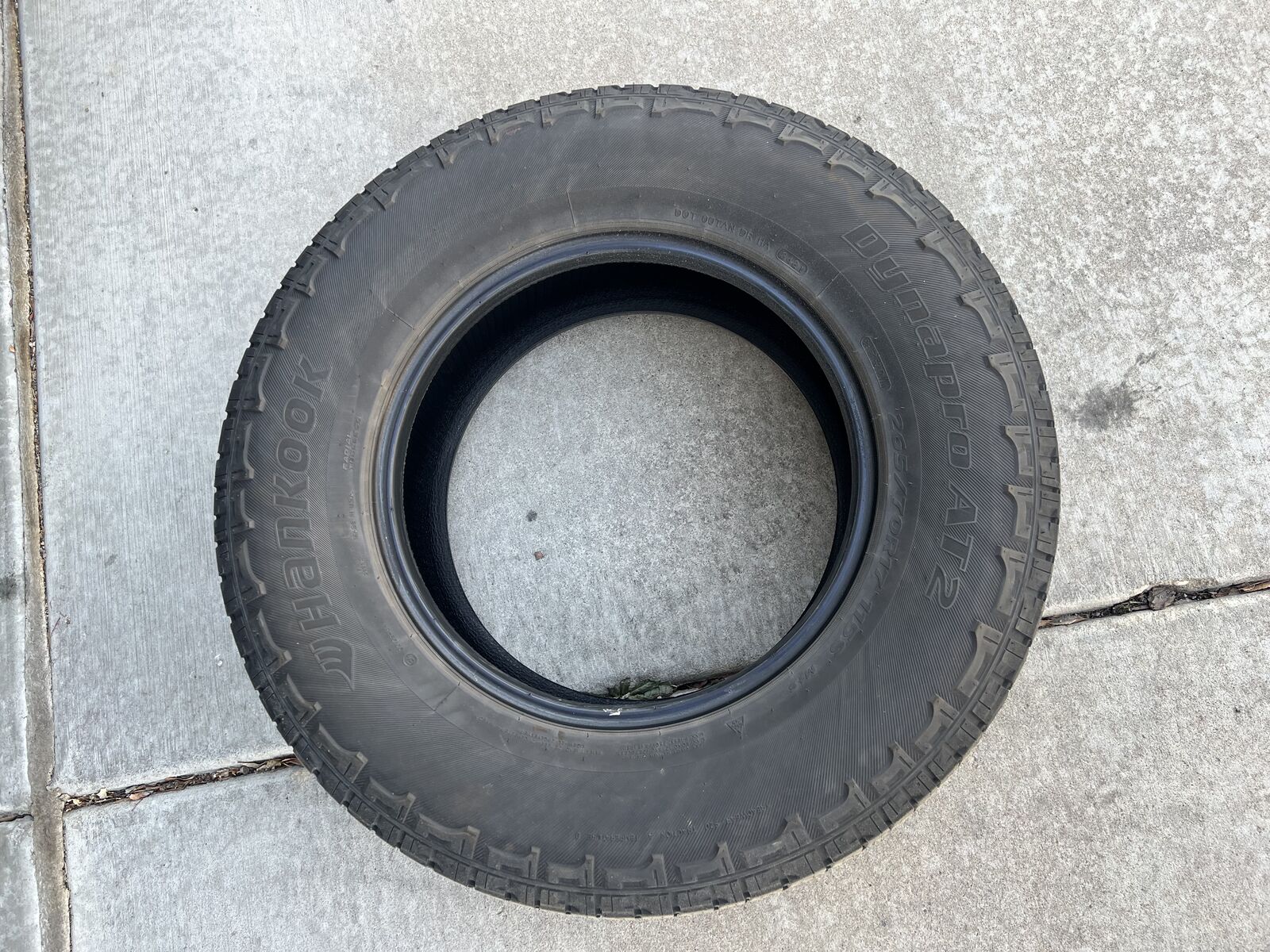 Set of 4 Hankook Dynapro AT2 - 265/70R17