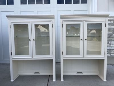 Two Ballard Design Tuscan Hutches