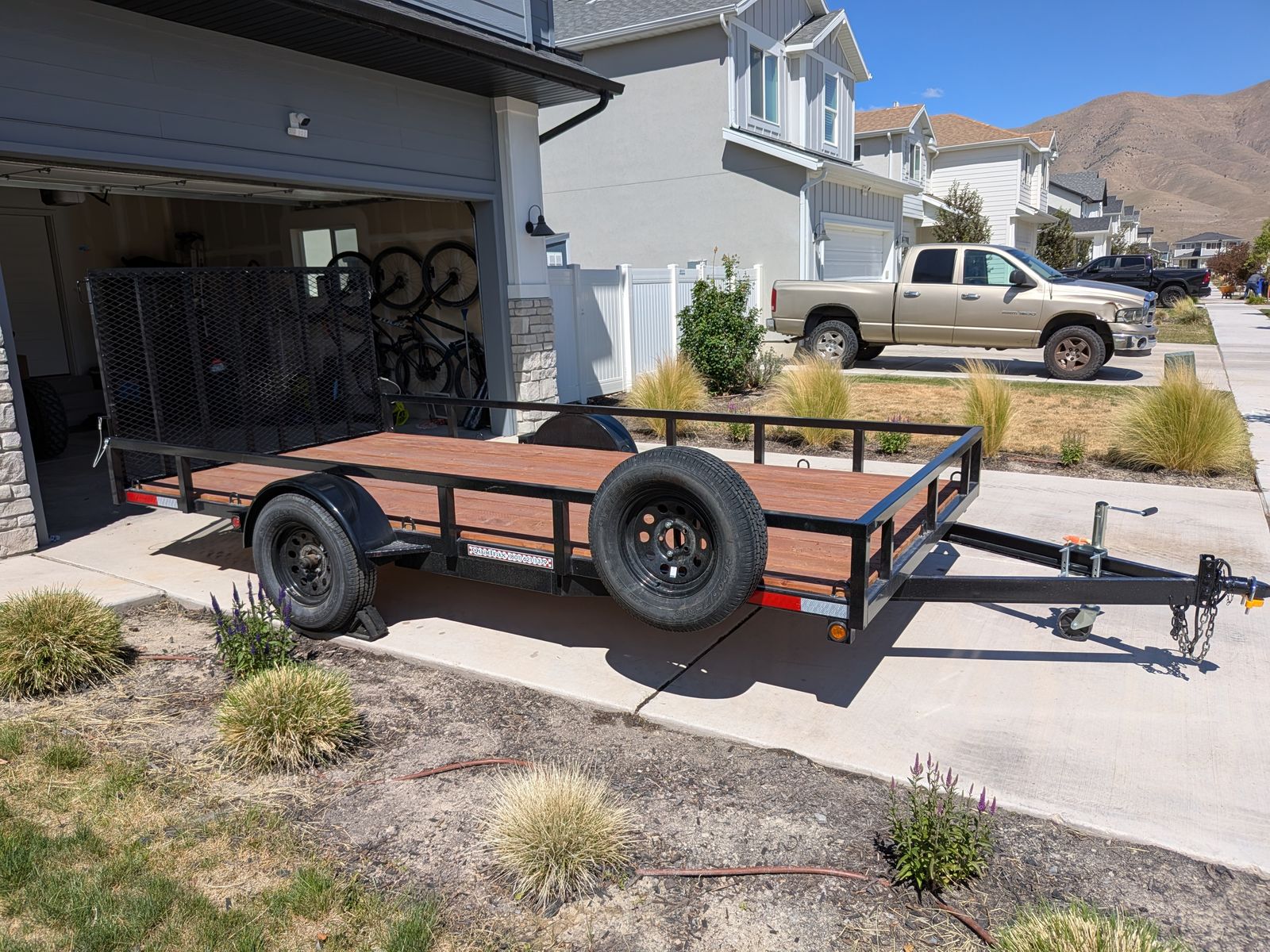 2026 Quadrax 7 x 14 rear load utility trailer