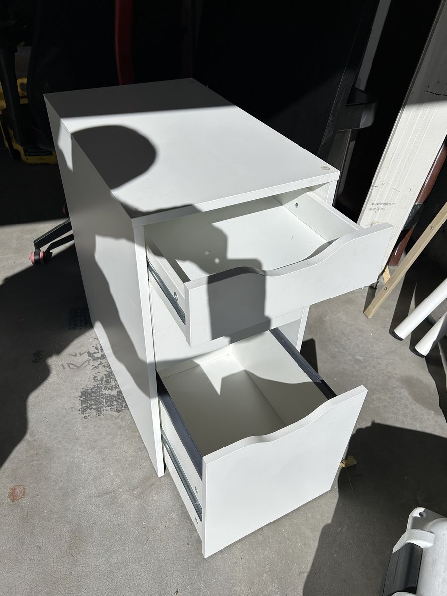 ikea desk, file cabinet chair set - msrp $260