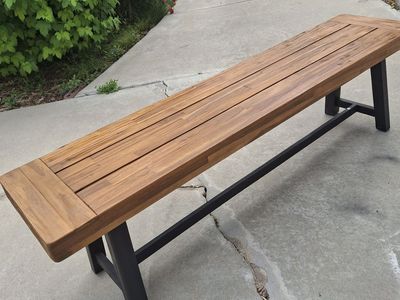 wood bench/beb