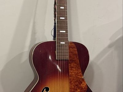 1930s Regal Archtop Parlor Guitar Sunburst Antique