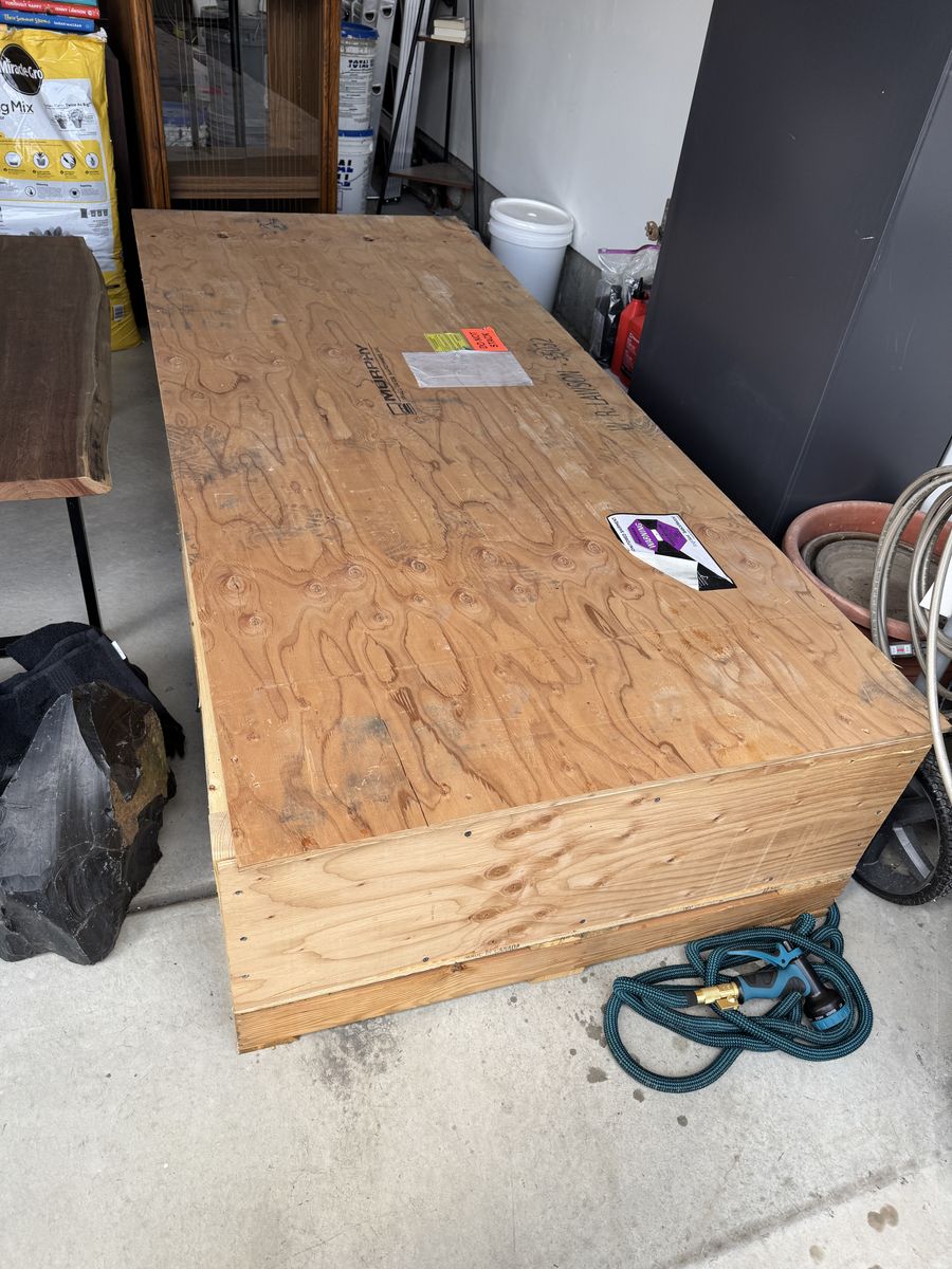 Free large wood shipping crate