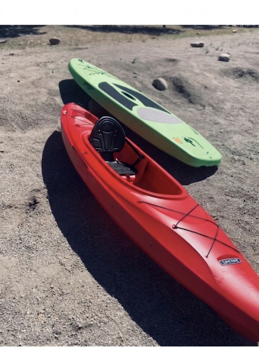 Lifetime Charger 10 ft Sit-Inside Kayak - Fire Red with Paddle, Adjustable Seating