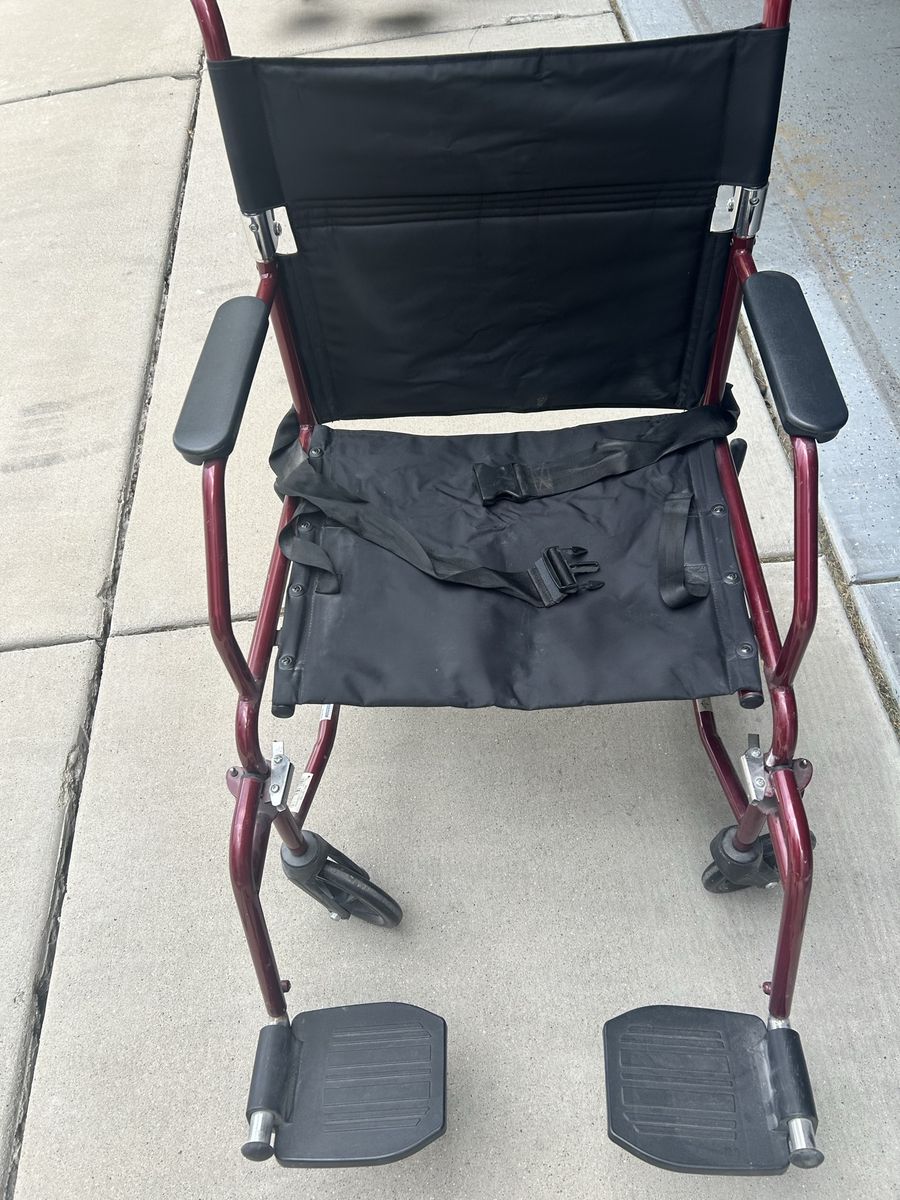 Transport Wheelchair with Footrests