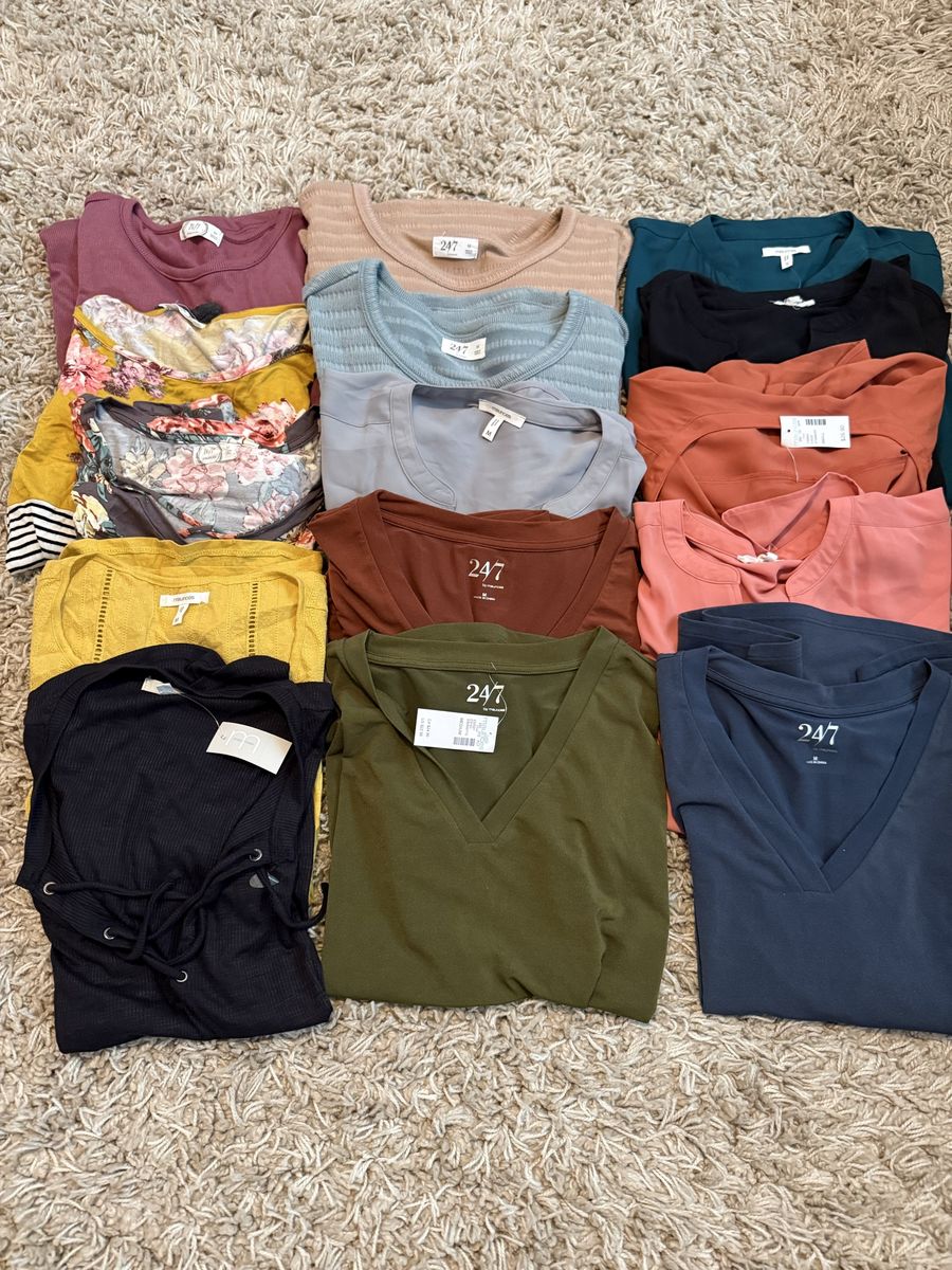 Lot of 15 Maurice tops many still with tags