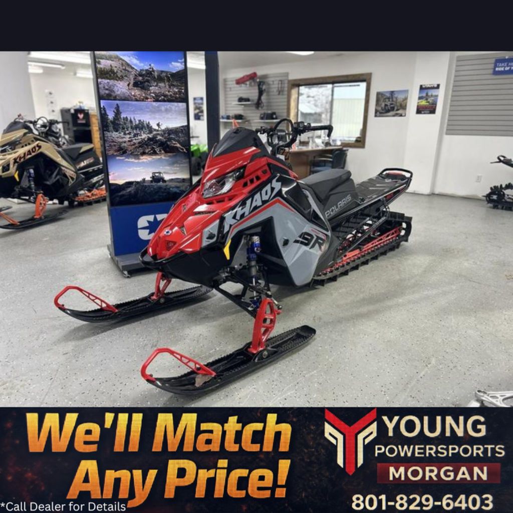 2025 Polaris® 9R RMK KHAOS 165 Storm Gray / Indy Red