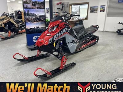 2025 Polaris® 9R RMK KHAOS 165 Storm Gray / Indy Red