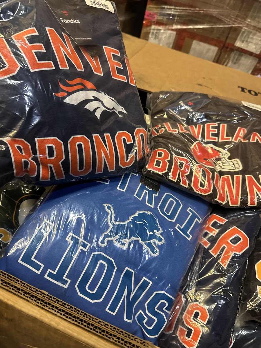 fanatics NFL clothing pallet 400 pieces