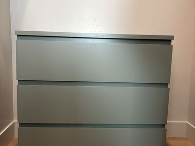 Modern Sage Green 3-Drawer Dresser Chest