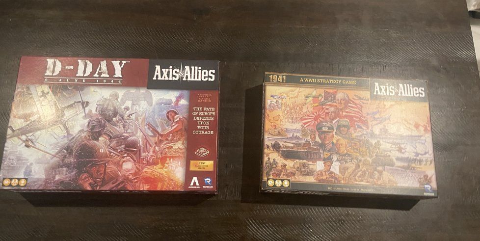 Axis & Allies D-Day and Axis & Allies 1941 Strategy Board Games Lot