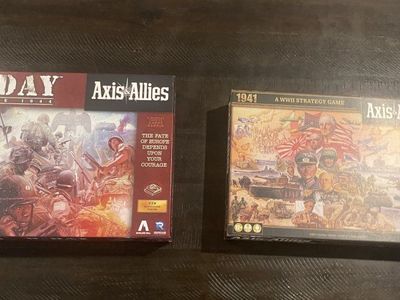Axis & Allies D-Day and Axis & Allies 1941 Strategy Board Games Lot