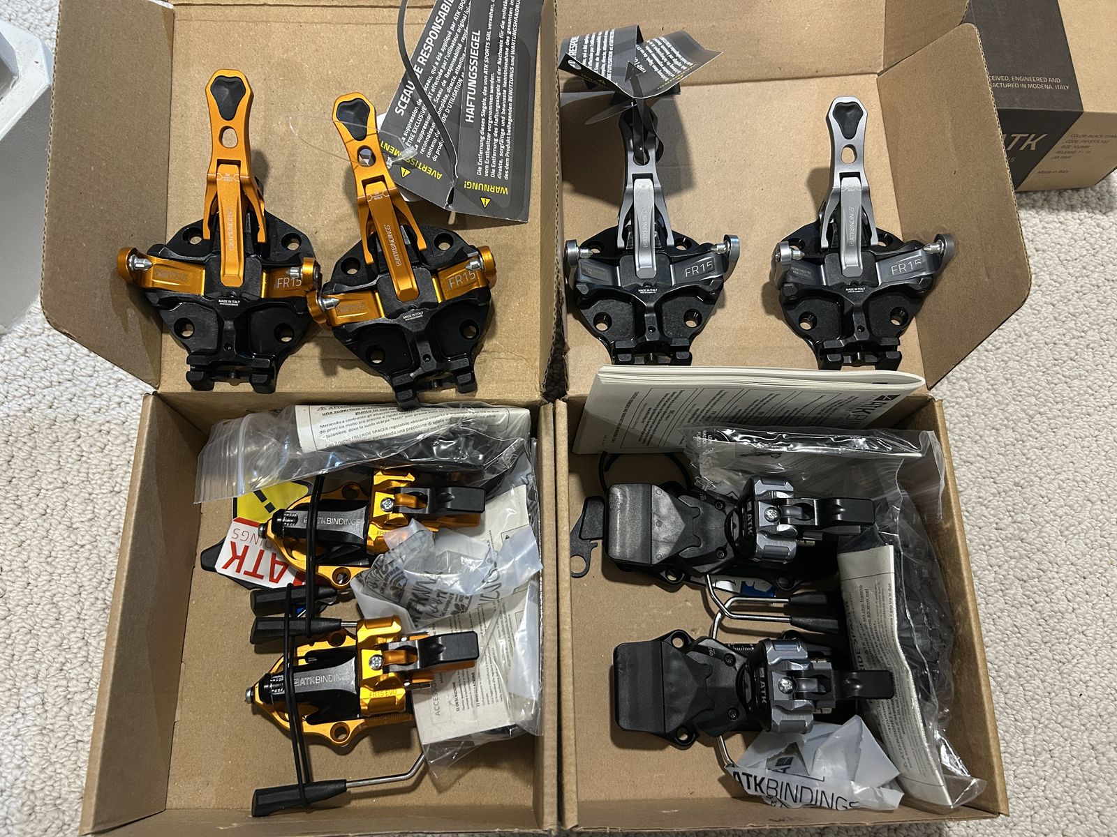 ATK Freeraider 15 EVO Backcountry Ski Bindings