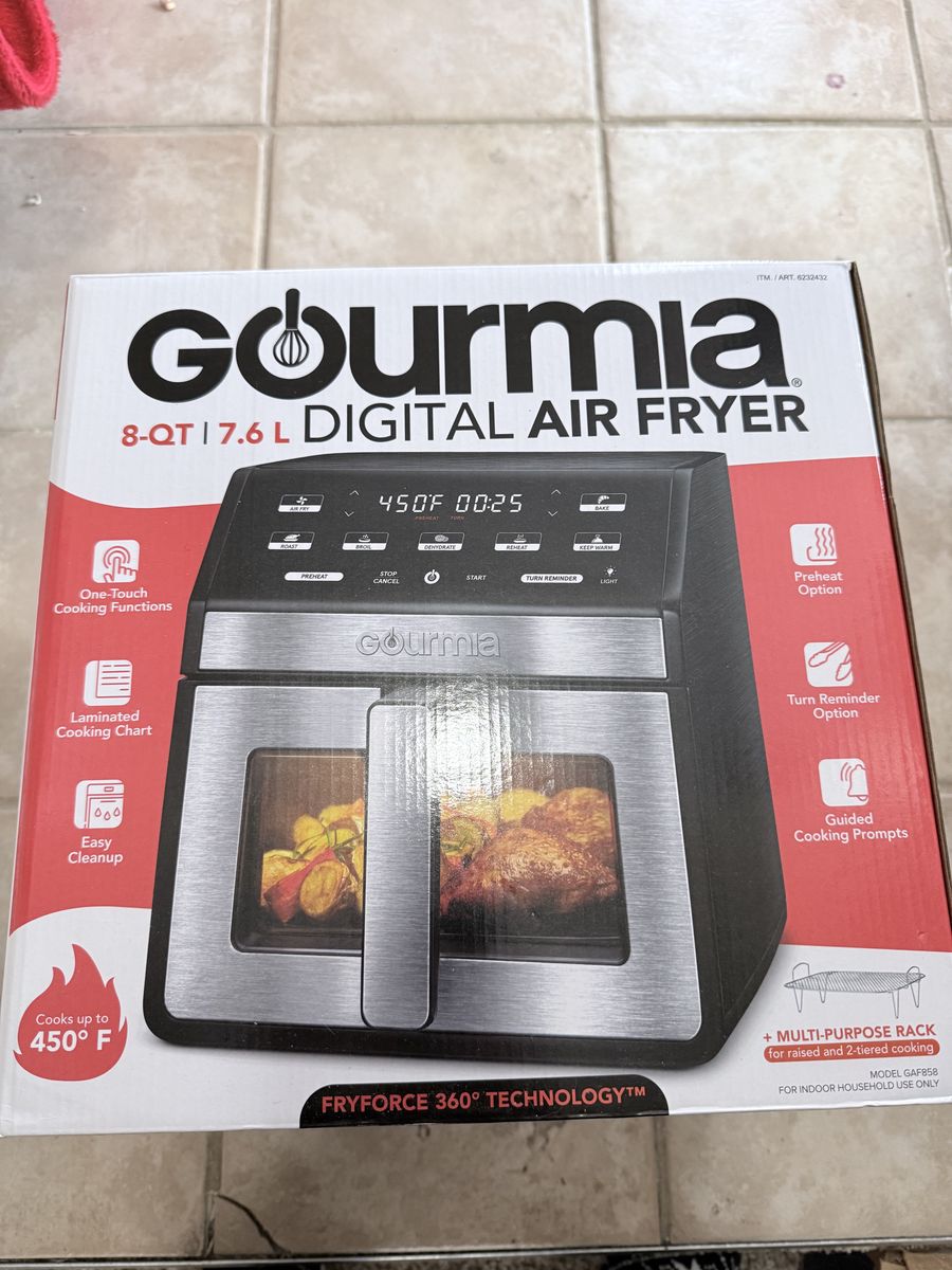 Gourmia 8qt Never Used air Fryer