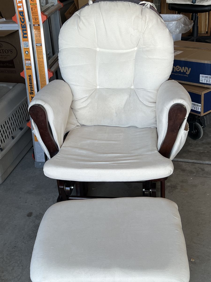 Glider Rocker and Glider Footstool