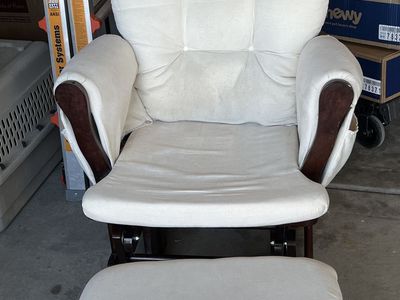 Glider Rocker and Glider Footstool