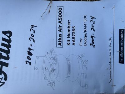 Dodge ram 1500 air bags brand new