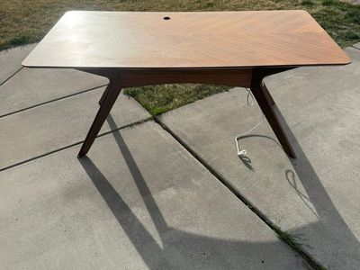 Mid Century Modern Desk with Power (Like New)