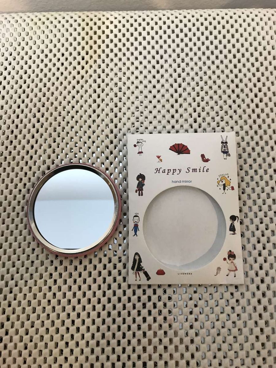 Happy Smile Compact Hand Mirror for Pocket, Purse, Cosmetic, Pick from Several Designs 3 for $5