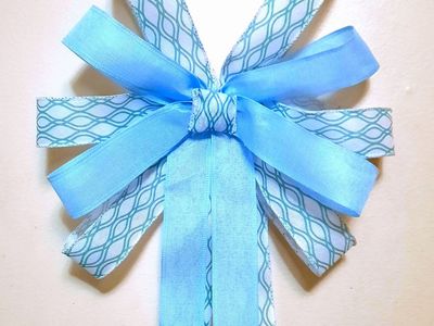 Handmade wired ribbon bows for decorating