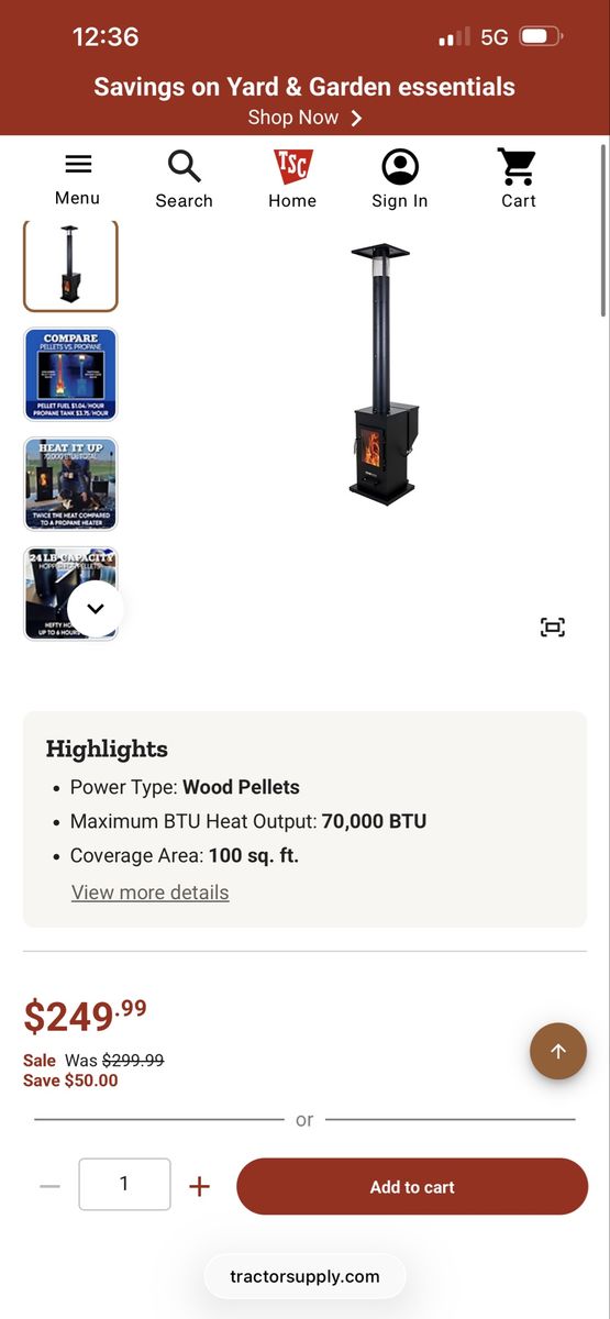 Even Embers pellet Heater