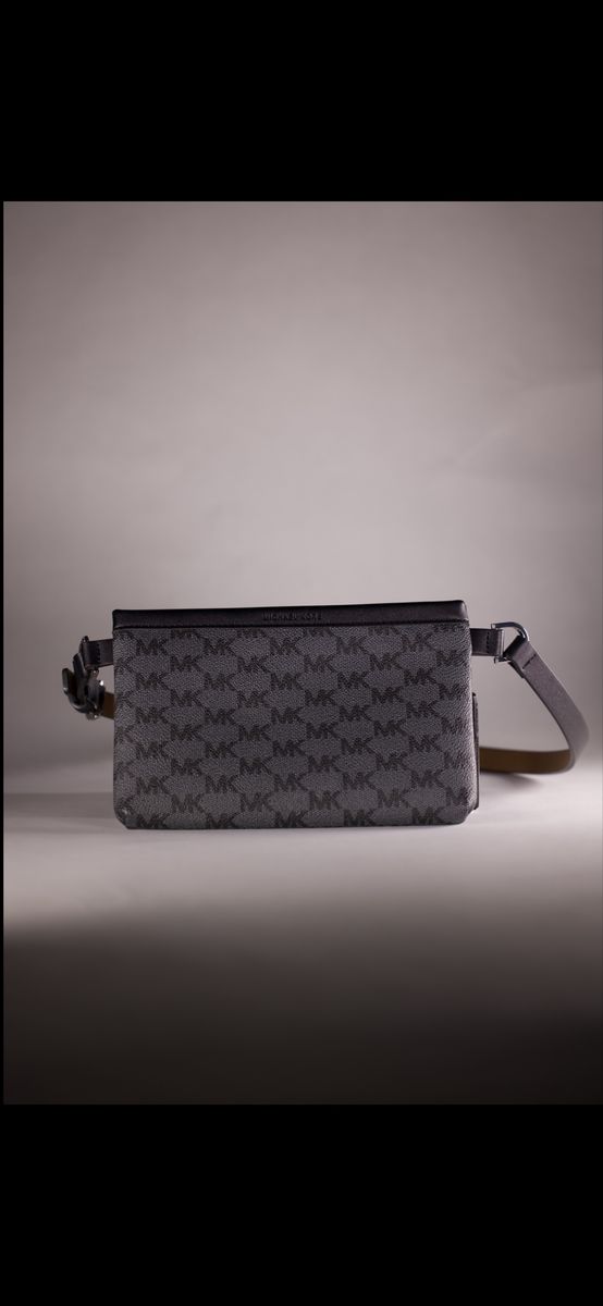 Michael Michael Kors MK Monogram Fanny Pack Belt bag Gray/black