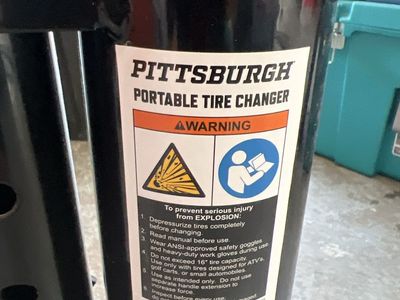 Pittsburgh Portable Tire Changer Stand for Small Automobile & ATV Tires