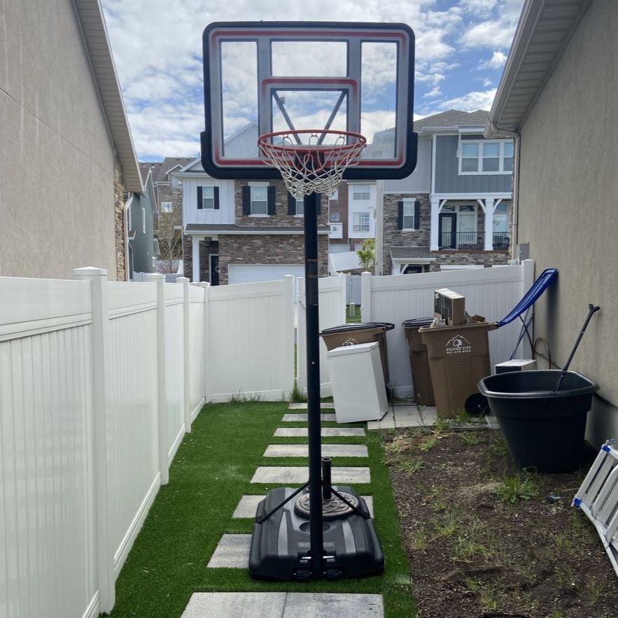 Lifetime brand Outdoor Basketball Hoop System with Clear Backboard