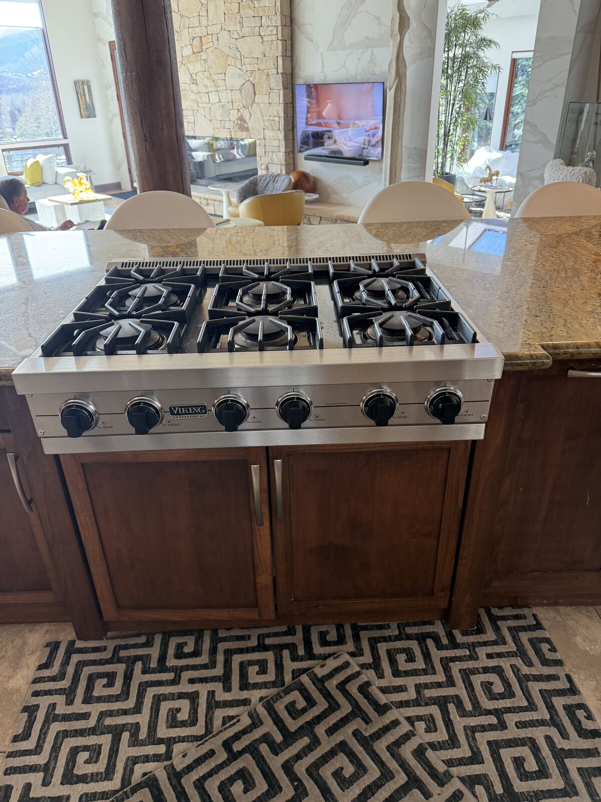 Viking Professonal Cook top 6 burners gas