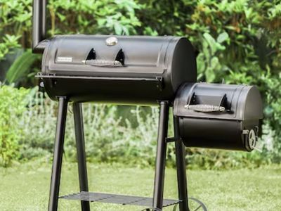 NEW Sunshine Valley 512-Sq. in Black Horizontal Charcoal Smoker