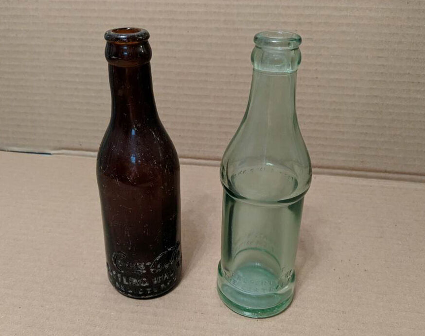 vintage coca cola bottles 6 oz - 8"