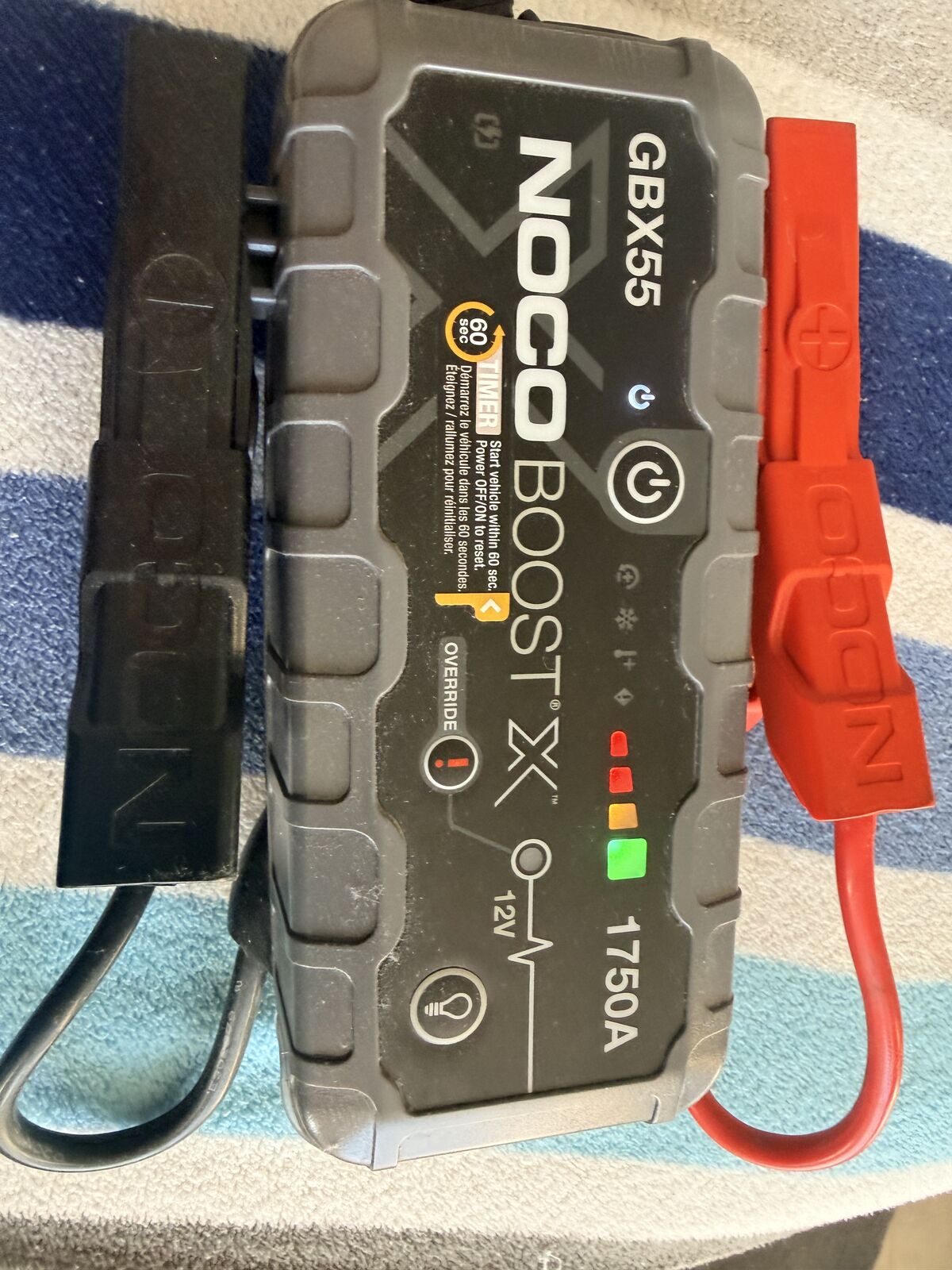 NOCO Boost X HD GBX55 12v 1750A Lithium Battery Booster Jumper USB Charger LED LIGHT Tool