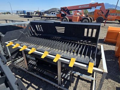 NEW LandHonor 72" Heavy Duty Rock Bucket (Skid Steer) Welded on Shanks & Replacable Teeth