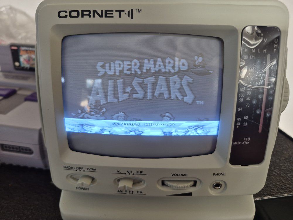 Cornet TV-511 Portable 5.5" Black & White Television with AM/FM Radio