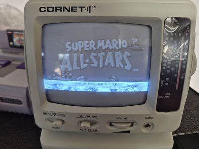 Cornet TV-511 Portable 5.5" Black & White Television with AM/FM Radio