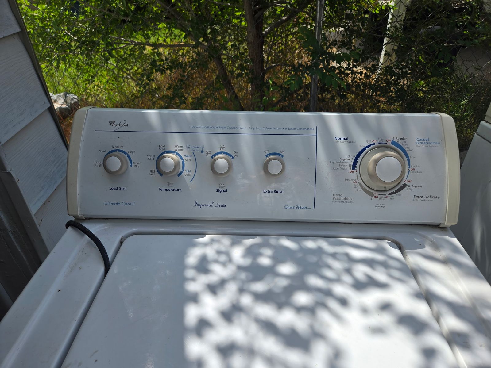 Whirlpool washer and electric dryer set - heavy duty/ super capacity