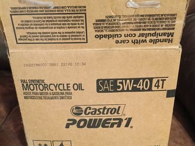 Castrol full synthetic motorcycle oil 4T