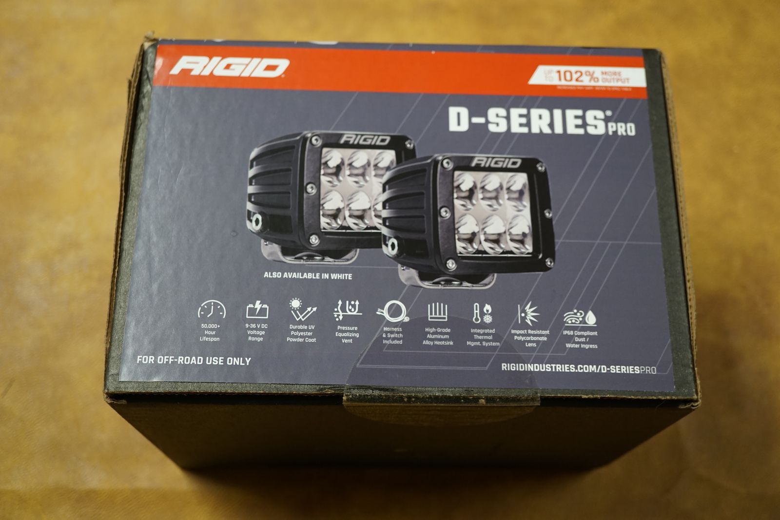New Rigid Truck Jeep ATV UTV Offroad D-Series Pro Diffused Lights Factory Sealed 202513