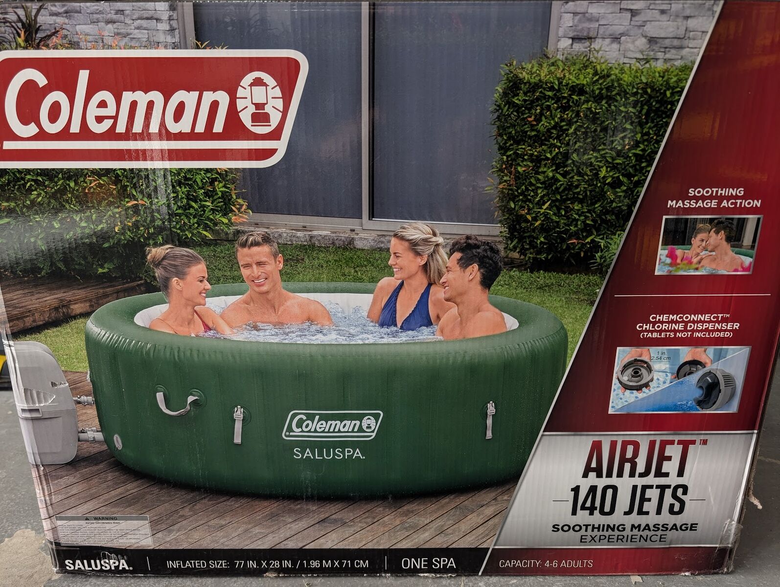Coleman SaluSpa Inflatable Hot Tub Spa