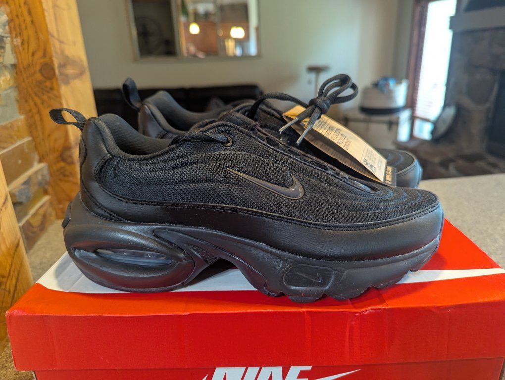 New Nike Air Max 97 Black Women's Size 9 Sneakers - Sustainable Style with Recycled Content