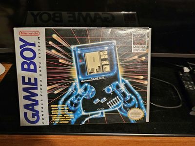 Vintage Nintendo Game Boy DMG-01 System Bundle Complete in Styrofoam Box with Tetris & Receipt