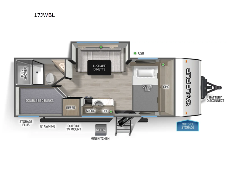 2026 Forest River RV Cherokee Wolf Pup Black Label 17JWBL