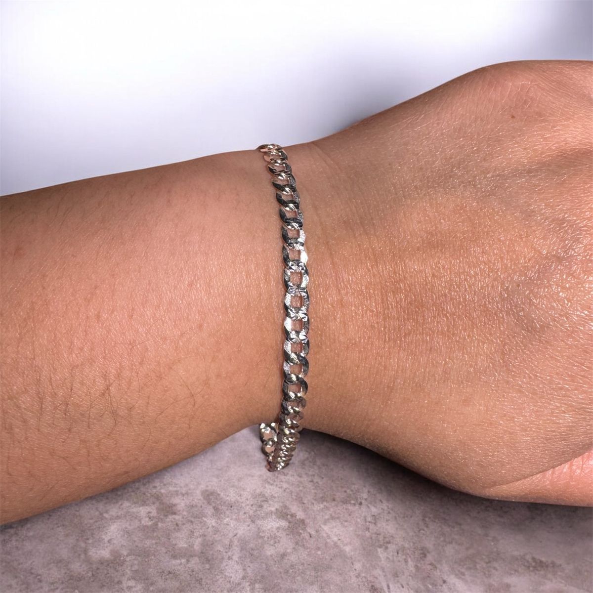 Men's silver bracelet